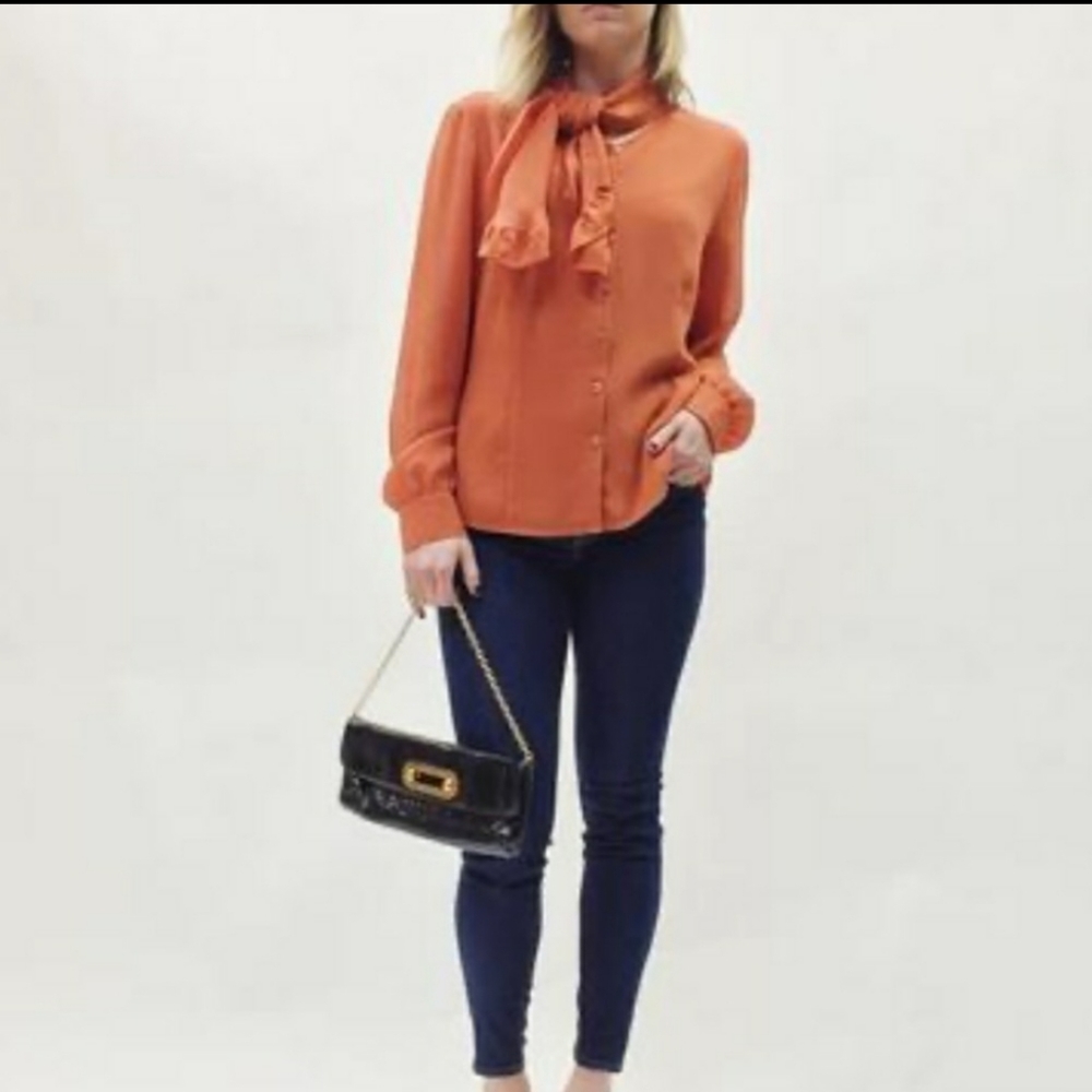 Vintage Oscar by Oscad da la renta tie top